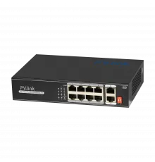 10 портовый коммутатор с PoE PV-Link PV-POE08F2WD